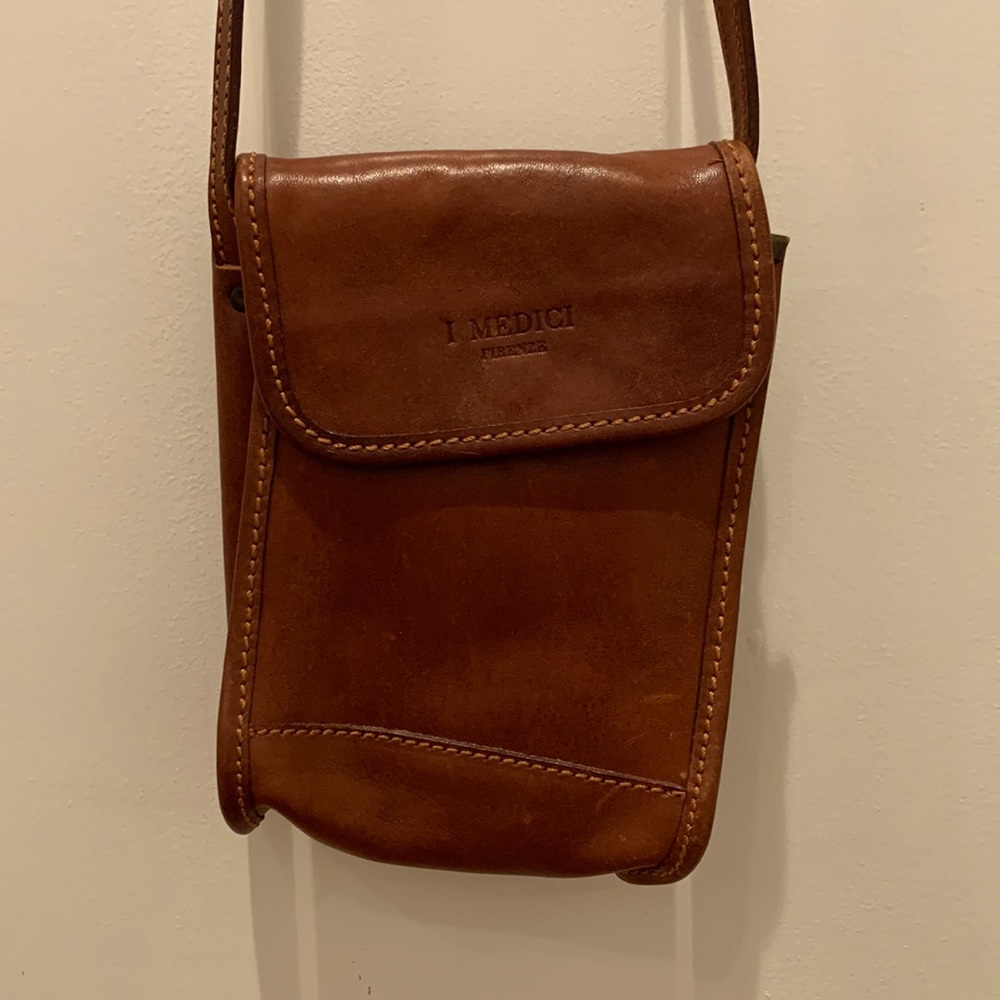 Small Leather Crossbody 100% Genuine Leather made in Italy🤎